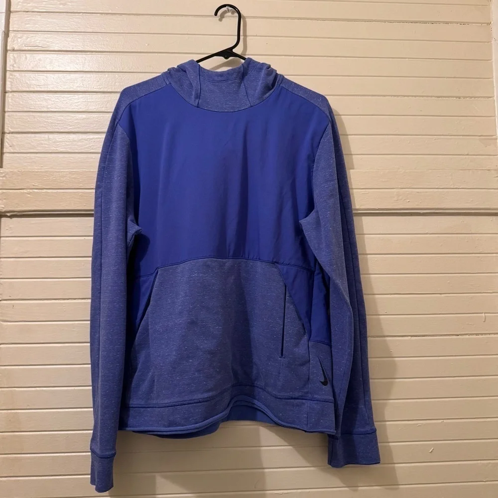 Nike Yoga Dri Fit Hoodie Indigo Blue
